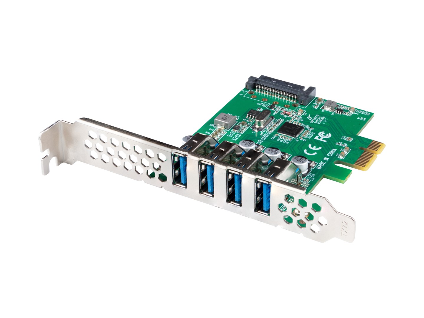 Kartë zgjerimi PCI Express Lanberg, 4x USB 3.1 Gen1, e zezë