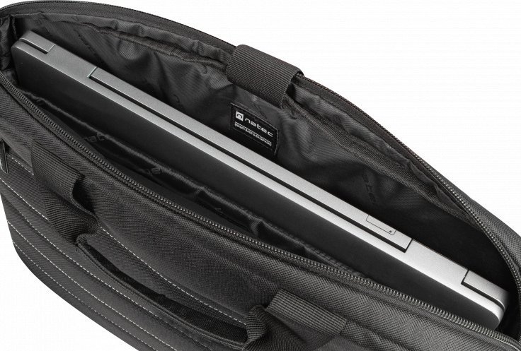 Çantë laptopi Natec Taruca, 14.1", xhep për aksesorë, e zezë