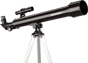 Teleskop Celestron PowerSeeker 50 AZ, aperturë 50mm, montim alt azimut, i zi