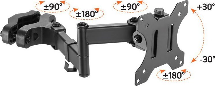 Suport TV Techly ICA-LCD-110BK, 17"-32", VESA 100x100, i zi