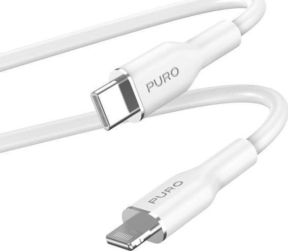 Kabllo USB Puro USB C në Lightning, 1.5m, e bardhë