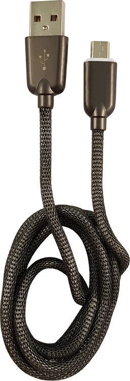 Kabllo USB LC-Power 31332F, USB A në microUSB, 1 m, e zezë