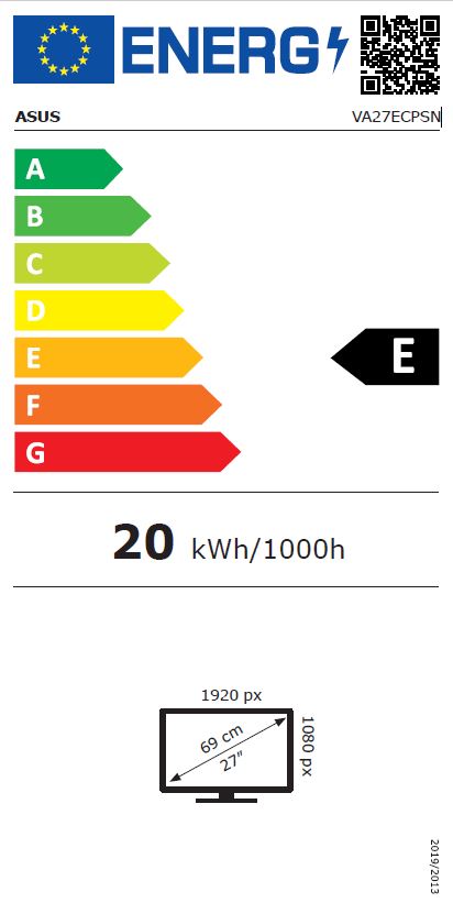 Монитор ASUS VA27ECPSN, 27\", IPS, FHD, црн