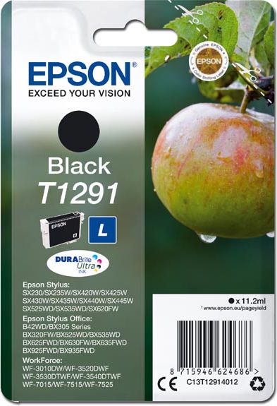 Boja origjinale Epson T1291 (C13T12914012) e zezë