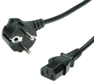 Кабел за струја Roline, 1.8 м, црн