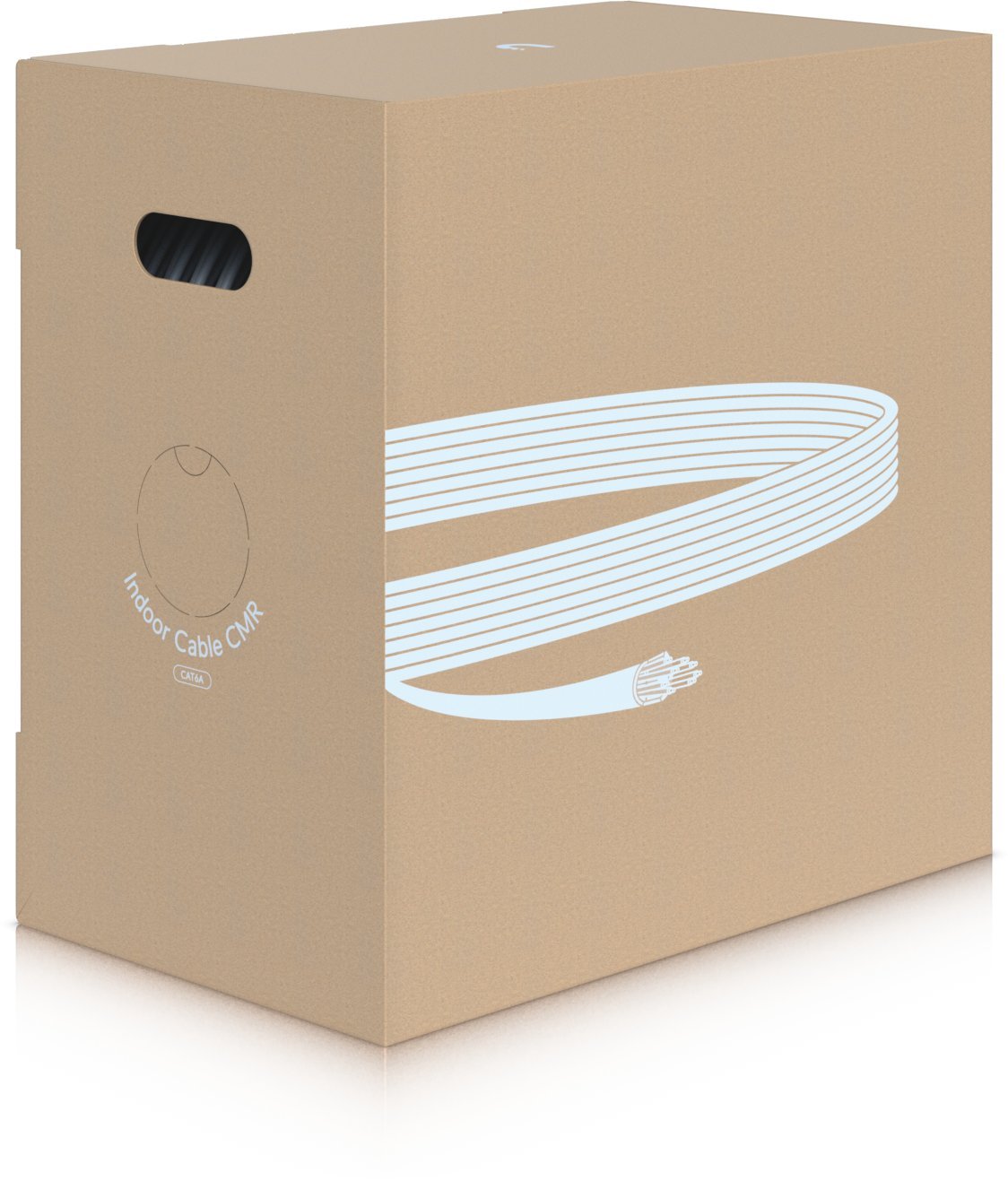 Kabllo rrjeti Ubiquiti UACC-Cable-C6A-CMR, Cat6a U/UTP, 305m, e bardhë