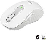 Maus Logitech Signature M650 L, безжичен оптички, бел