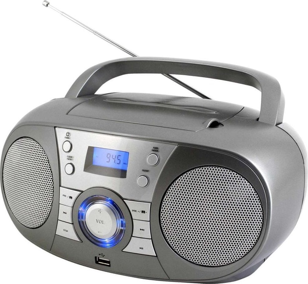 Radio portative Soundmaster SCD1800TI, CD, DAB+, Bluetooth, USB, gri