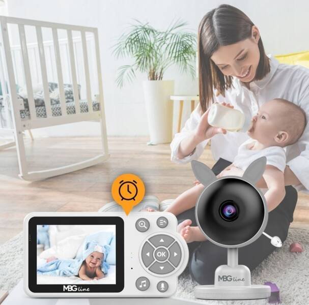 Монитор за бебиња MBG Line CARE C3, аудио електронски, бел