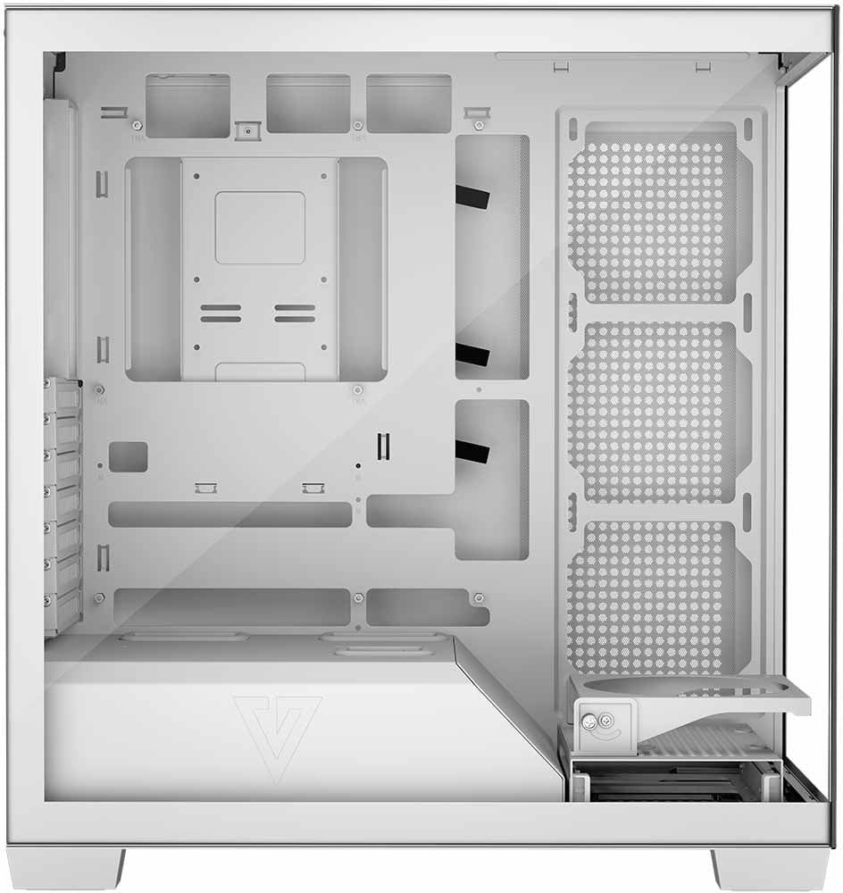 Kutia kompjuterike Modecom Stellar NF ARGB 20, ATX, xham i temperuar, e bardhë