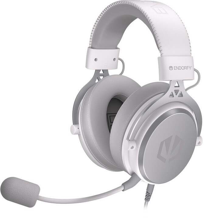 Kufje Endorfy Viro Plus USB Onyx White, të bardha