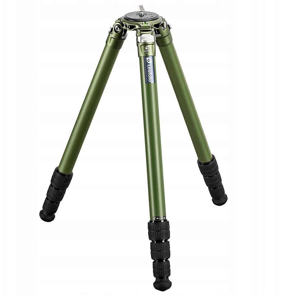 Tripod Leofoto LM-364CL, fibra karboni, tas video 75mm, Olive Green