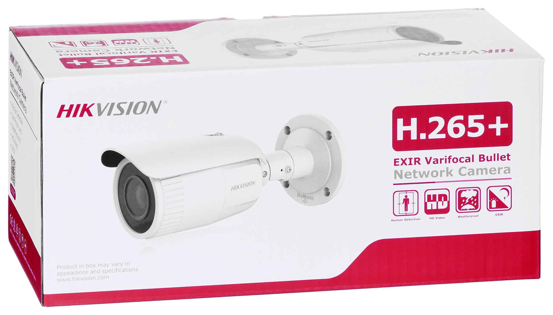Kamerë sigurie Hikvision DS-2CD1643G2-IZ, 4 MP, 2560 x 1440, me detektim të lëvizjes, e bardhë