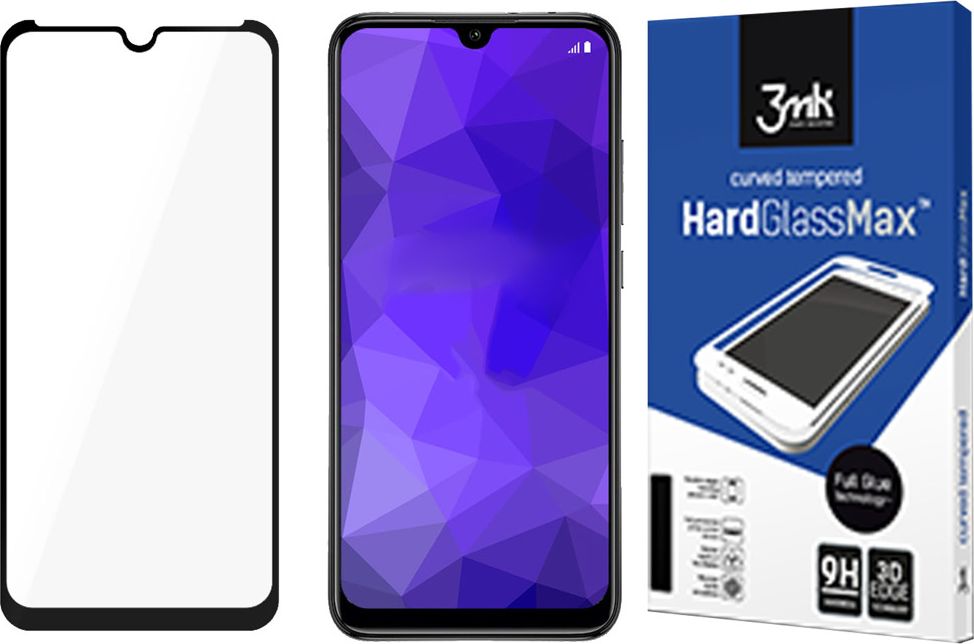 Mbrojtëse për ekran 3MK Hardglass Max për Xiaomi Mi A3, i zi