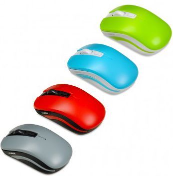 Maus iBOX LORIINI, wireless, USB, i bardhë dhe i kaltërt