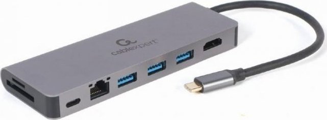 Përshtatës Hub Gembird, USB-C, 5 porte