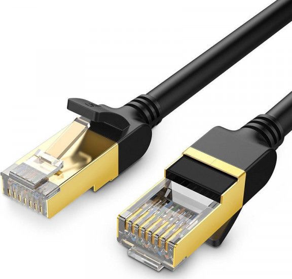Kabllo rrjeti Ugreen Round UGREEN NW107 Ethernet RJ45, Cat.7, STP, 1m, e zezë