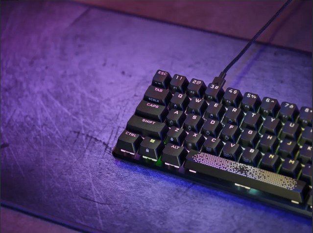 Tastierë Corsair K65 PRO MINI, Corsair OPX, RGB, e zezë