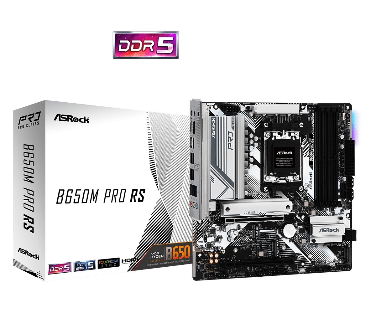 Pllakë amë Asrock B650M Pro RS AMD B650 Socket AM5 micro ATX