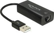 Adapter rrjeti DeLOCK 62595, USB 2.0 në Ethernet, 100 Mbit/s, i bardhë