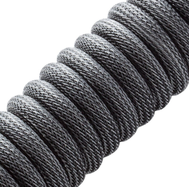 Кабел CableMod Classic Coiled Cable, USB-C/USB-A, 1,5m, Carbon Grey