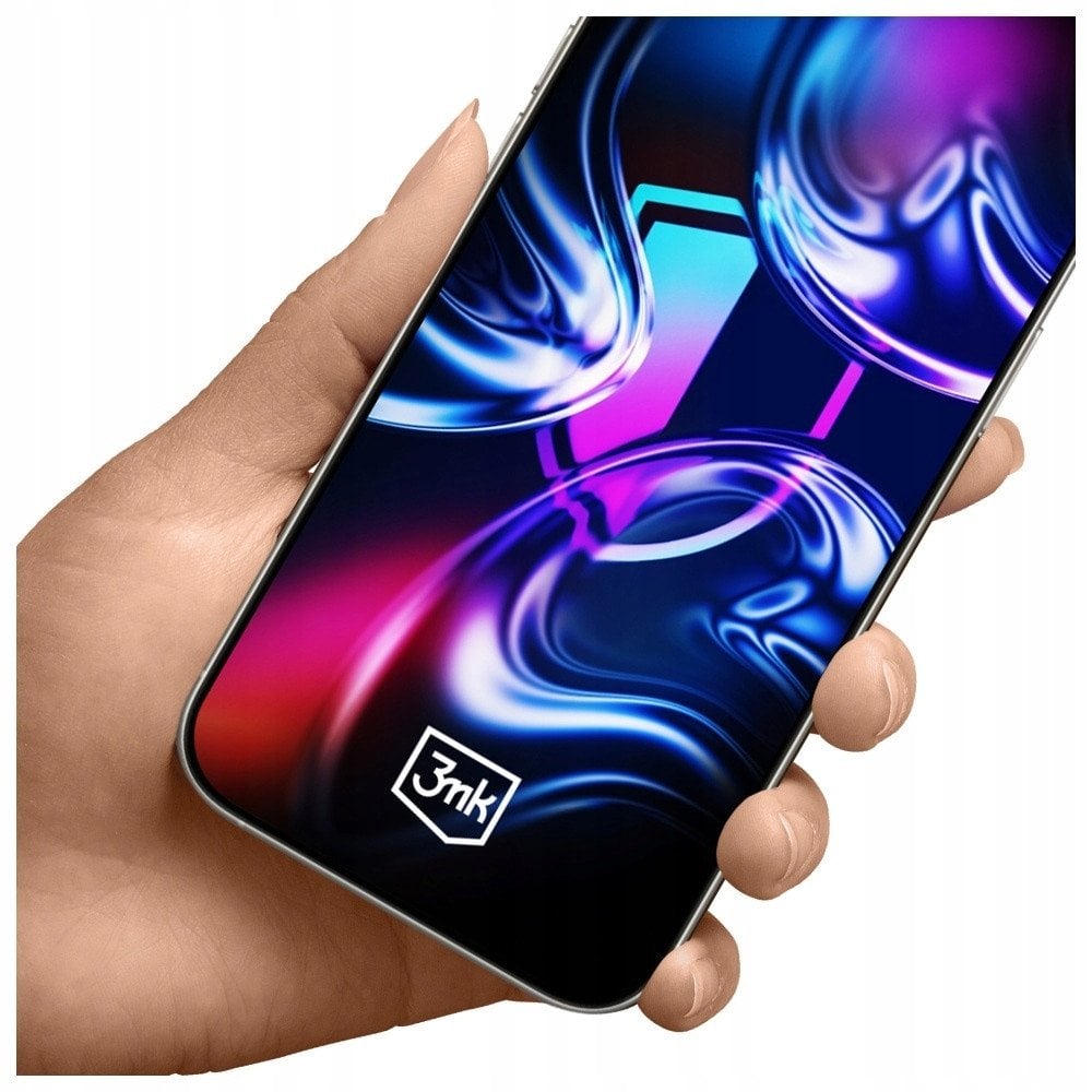 Заштитно стакло 3MK HardGlass Max за iPhone 17 Pro, со апликатор, транспарентно