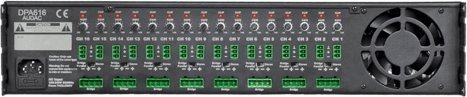 Amplifikator Audac DPA616, 16 kanale Class D, 16 x 60W