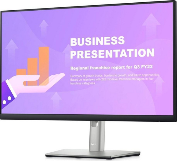 Monitor Dell P2422H Monitor (210-AZYX / 5Y), 23.8", Full HD, i zi/i argjendtë