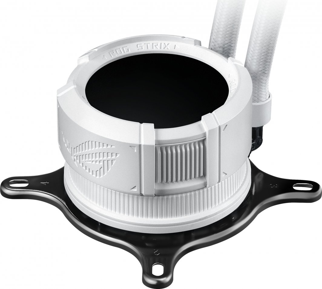 Ftohës me ujë ASUS ROG Strix LC III 360 ARGB, 12 cm, Asetek Gen7 v2, i bardhë