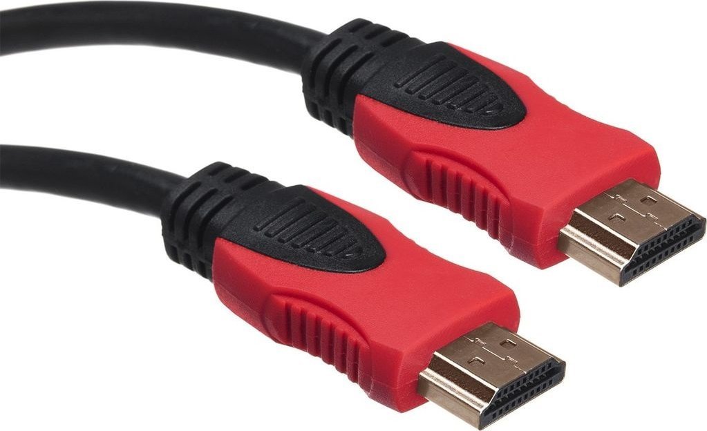 Kabllo Maclean MCTV-706 HDMI në HDMI, 1.8m, e kuqe/ e zezë