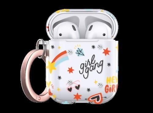 Mbrojtëse AirPods KeyBudz Elevate Swarovski Girl Power, edicion i limituar, Rose Gold