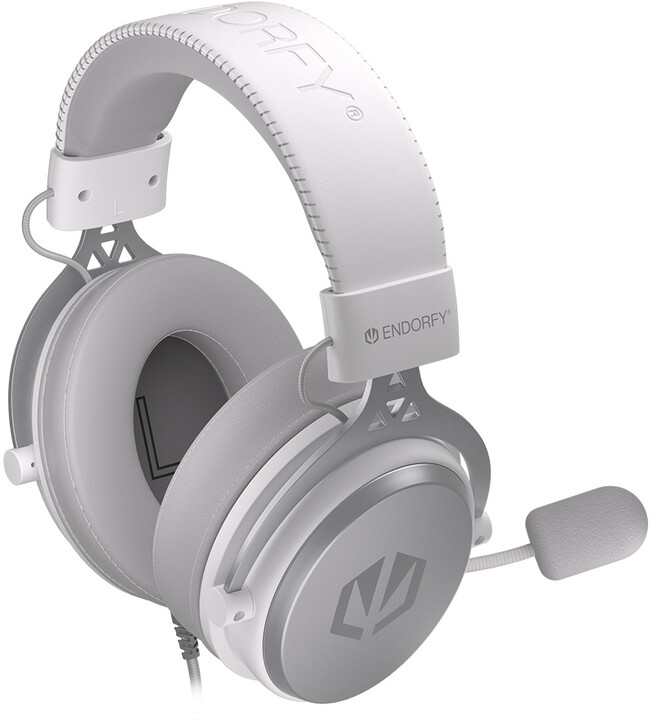Kufje Endorfy Viro Plus USB Onyx White, të bardha