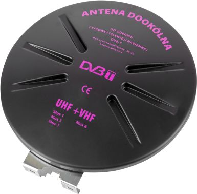 Antena TV LP RTV, DVB T, omnidireksionale, 75 Ohm, e zezë