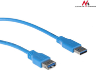 Kabllo Maclean (MCTV-585) USB-A - USB-A, 3m, e kaltër