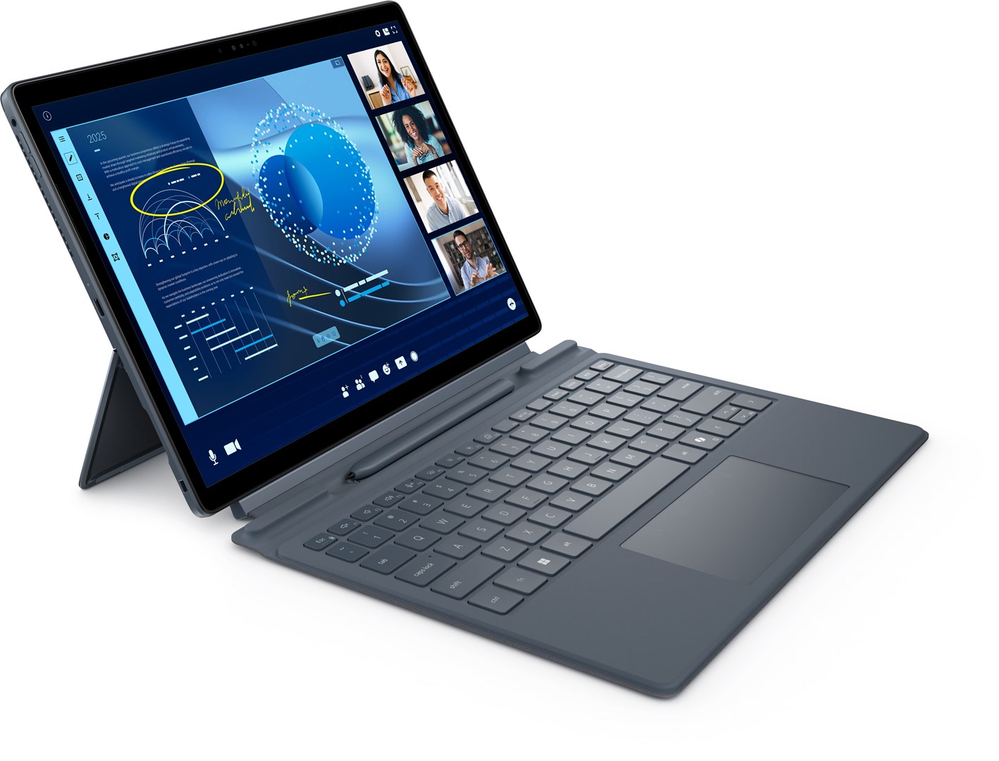 Laptop DELL Latitude 7350 Detachable, 13", Intel Core Ultra 5, 16 GB LPDDR5x-SDRAM, 512 GB SSD, i kaltër