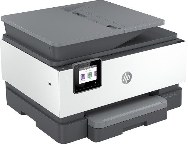 Printer multifunksional HP OfficeJet Pro 9010e, Inkjet termal, i zi