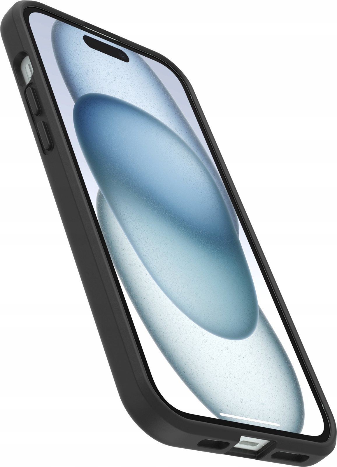 Këllëf telefoni OtterBox React Series për iPhone 15 Plus, mbrojtës, transparent i zi