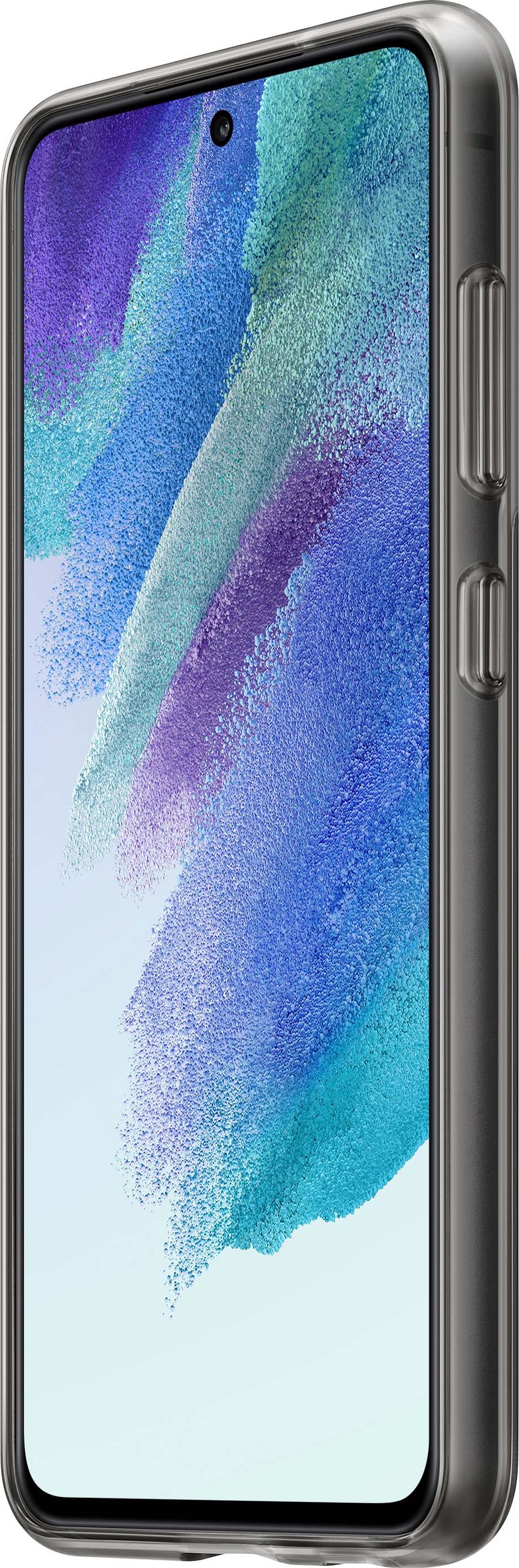 Mbulesë Samsung Slim Strap Cover për Galaxy S21 FE, material Alcantara, gri e errët