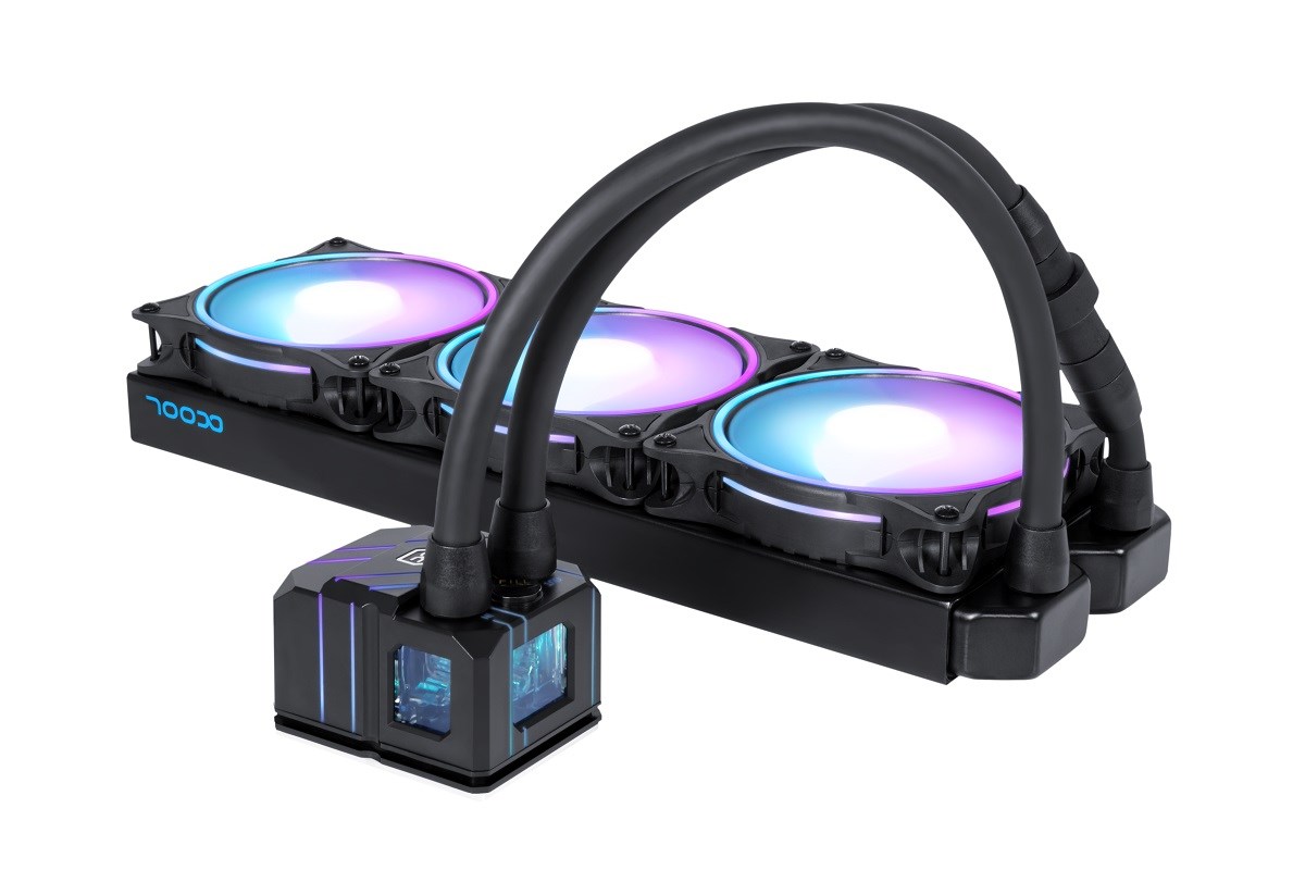 Ftohës me ujë Alphacool 13074, 12 cm, i zi