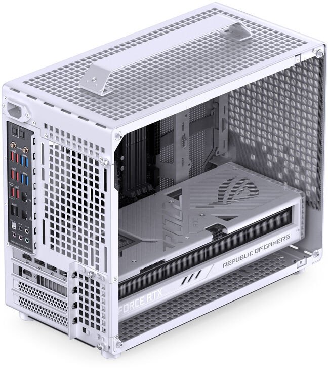 Kutia kompjuterike Jonsplus Z20 Mesh, Mini Tower, Micro ATX Mini ITX, e bardhë