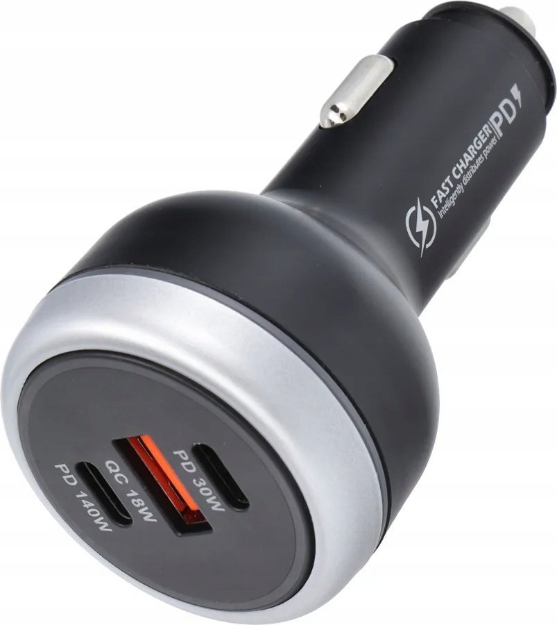 Полнач за автомобил Baseus CC69 2C1A, USB QC 3.0, 2x Type C PD, 191W, црн