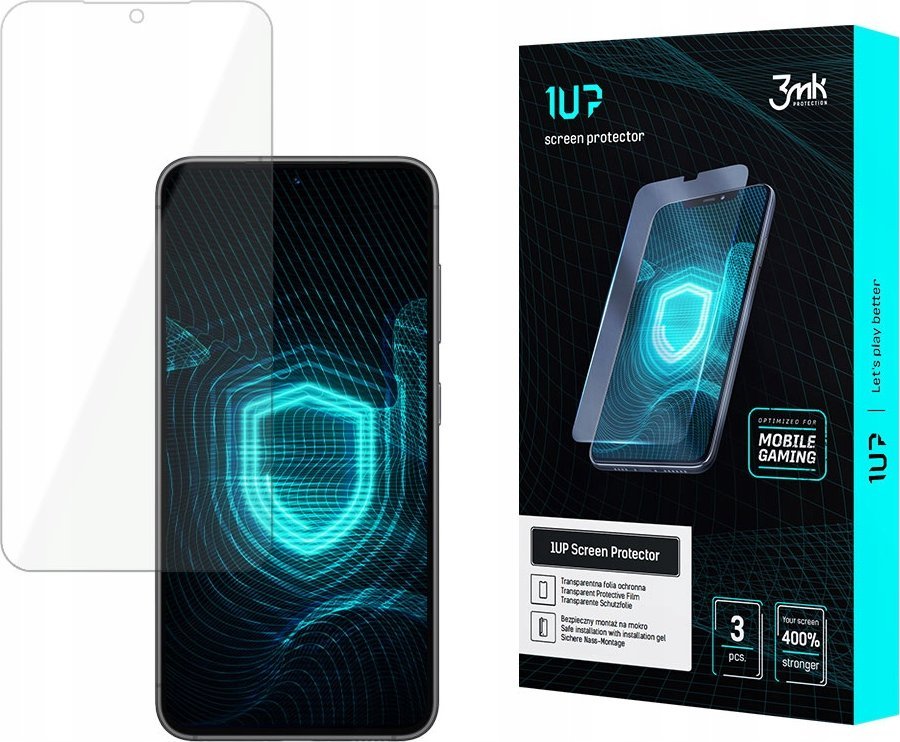 Folie mbrojtëse 3MK 1UP për Samsung Galaxy S24 Plus, set 3 copë, transparente