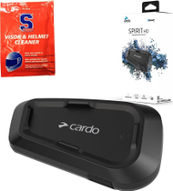 Интерком за мотоцикл Кардо Спирит ХД, блутут, звучници 40 mm ХД, црн