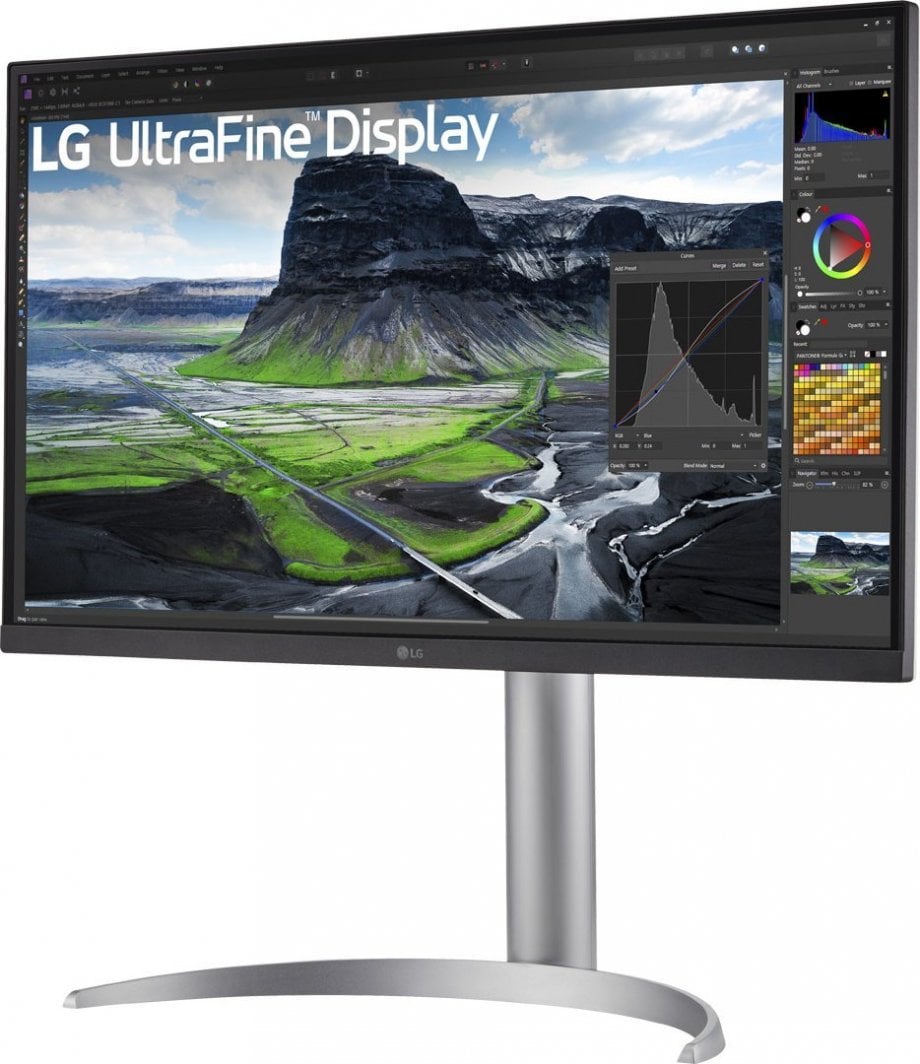 Monitor LG UltraFine 27UQ850V-W, 27'', 60Hz, Class F, 3840 x 2160 (UHD 4K), IPS, i hirtë