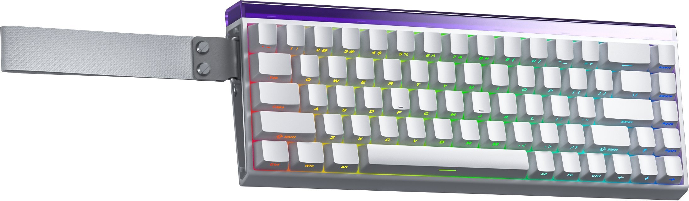 Tastierë gaming AULA Hero68 HE, 60%, Hall Effect, RGB, e bardhë