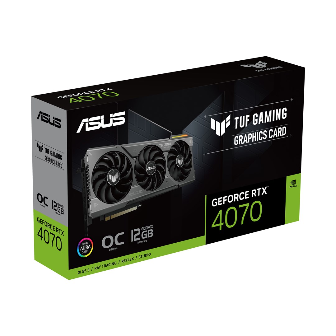 Kartë grafike ASUS Gaming NVIDIA GeForce RTX 4070, 12 GB GDDR6X, TUF-RTX4070-O12G-