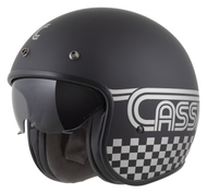 Kaska moto CASSIDA Oxygen 2.0 Rondo, e zezë matte argjendi