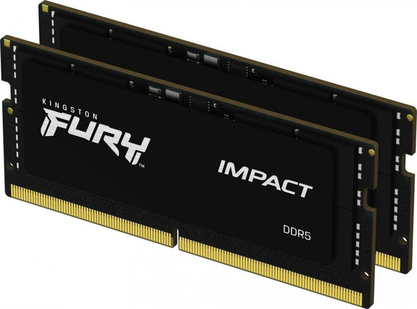 Memorie RAM Kingston Fury Impact SODIMM, DDR5, 32GB, 4800MHz, CL38
