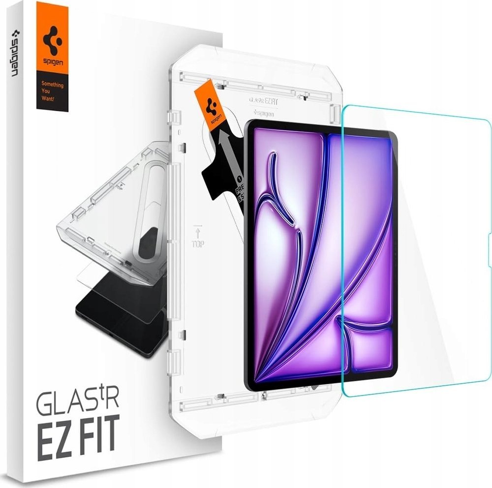 Xham mbrojtës Spigen Glass tR EZ Fit, iPad Air 13" 2024, 9H, transparent