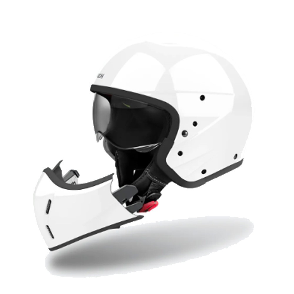 Helmetë moto Airoh J 110, jet, kompozit karboni, ECE 2206, e bardhë me shkëlqim, 2XL